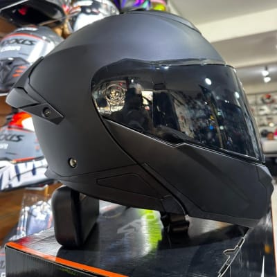 CASCO ABATIBLE STWIN NEGRO MATE1