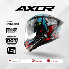 CASCO INTEGRAL AXOR STREET BOBBY AZUL