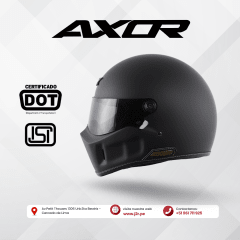 CASCO INTEGRAL AXOR DOMINATOR NEGRO MATE