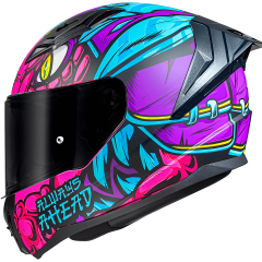 CASCO INTEGRAL LS2 FF810 DRILLOX PURPURA/FUCSIA