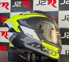 CASCO INTEGRAL AXXIS HAWK SV IXIL A3 AMARILLO FLUOR