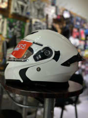 CASCO ABATIBLE LOGAN L1 BLANCO