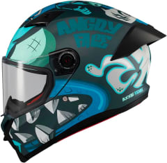 CASCO INTEGRAL AXXIS FENIX ANGRY FACE C7 AZUL