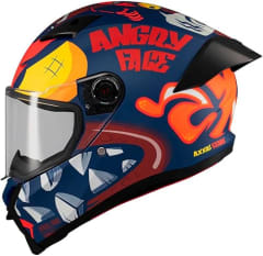 CASCO INTEGRAL AXXIS FENIX ANGRY FACE C5 NARANJA MATE