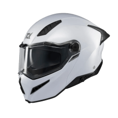 CASCO ABATIBLE AXXIS GHOSTFIGHTER SOLIDO A0 BLANCO BRILLO