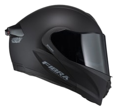 CASCO ABATIBLE FIBRA ATTO DUO C/LEDS NEGRO MATE
