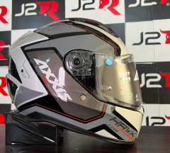 CASCO INTEGRAL AXXIS HAWK SV JUDGE B2 GRIS BRILLO