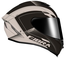 CASCO INTEGRAL FIBRA GIGA 2 STREAM ELEGANCE ARENA Y NEGRO MATE
