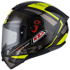 CASCO INTEGRAL NZI TRENDY OVERTAKING NEGRO AMARILLO ATRANCITA BRILLO