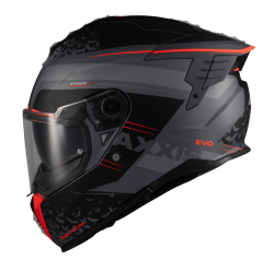 CASCO INTEGRAL AXXIS HAWK SV EVO DARK JUSTICE C1 GRIS MATE
