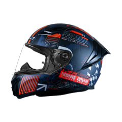 CASCO INTEGRAL LS2 FF810 HISTORY AZUL MATE/ROJO