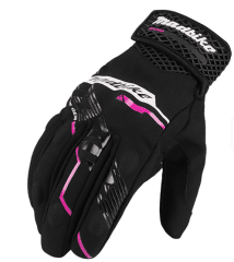 GUANTES MADMOTOR MAD-62 NEGRO /  ROSADO