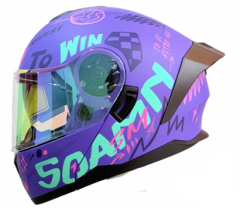 CASCO ABATIBLE SOMAN GRAFITY C/ LUZ LED