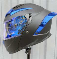 CASCO ABATIBLE LOGAN K3 SAFIRO AZUL