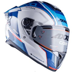 CASCO INTEGRAL AXXIS HAWK SV TITAN A7 BLANCO/GLOSS/BLUE