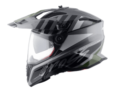 CASCO INTEGRAL AXOR X-CROSS ORBIT GRIS/VERDE MATE