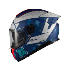 CASCO INTEGRAL AXXIS HAWK SV EVO SKETCHBOOK C2 BLANCO/MATE/AZUL