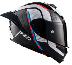 CASCO INTEGRAL NZI WAKE STREAM LEGATO NEGRO / BLANCO
