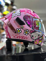 CASCO ABATIBLE SOMAN HELLO KITTY ROSADO PASTEL