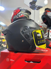 CASCO ABIERTO SOMAN NEGRO MATE C/ LUZ LED