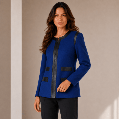 Chaqueta con aplicaciones mujer YOMY1