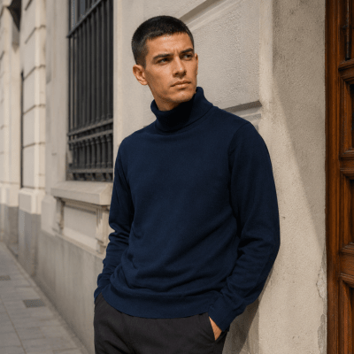 Sweater cuello alto hombre Charles B4401