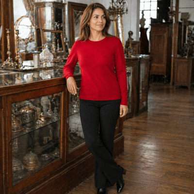 Sweater cuello redondo mujer Betty K1231