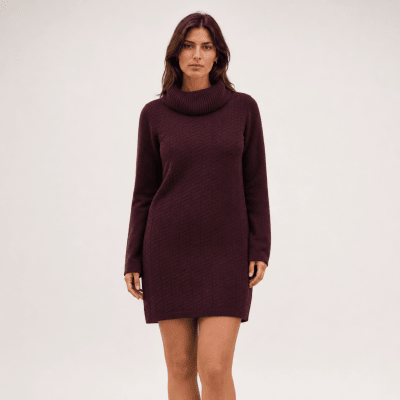 Vestido cuello subido mujer F14251