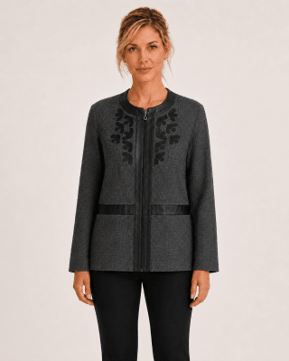 Chaqueta fantasía cuero mujer Petalos1