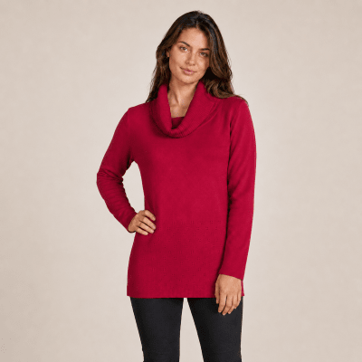 Sweater cuello subido holgado mujer Sacón D16621