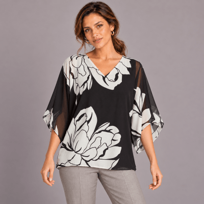 Blusa manga ancha con forro 2250011