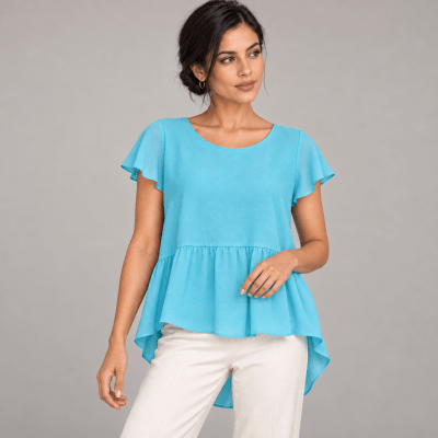 Blusa cintura plisada SUM1-431