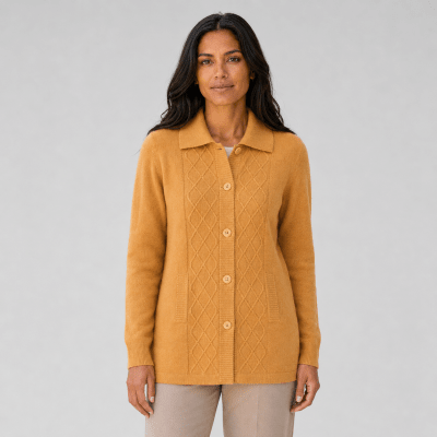Chaleco cuello camisero mujer Sacón F13831