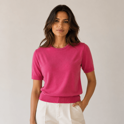 Sweater manga corta mujer Nancy D351