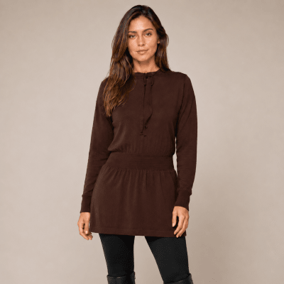 Vestido acinturado corto mujer D11861