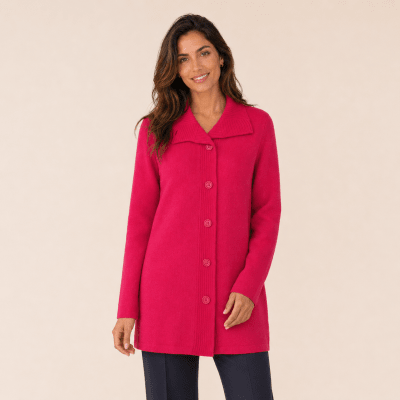 Abrigo cuello camisero mujer E10061