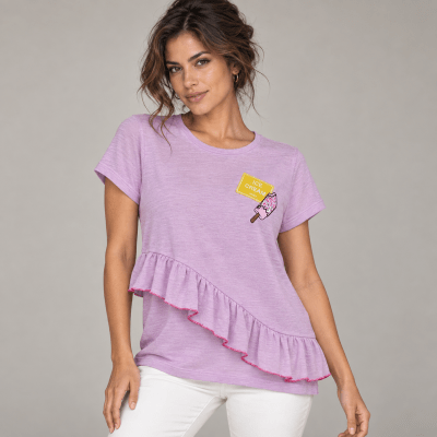 Polera lino D1218451