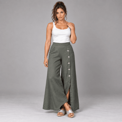 Pantalón botones 90711