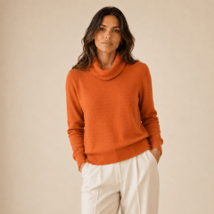 Sweater cuello subido holgado mujer Nancy D1653