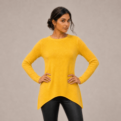 Sweater puntas laterales mujer Flch D1742