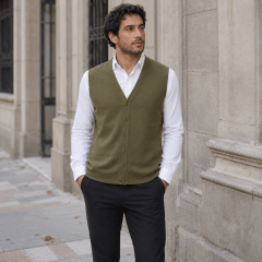 Chaleco sin mangas abierto hombre D99