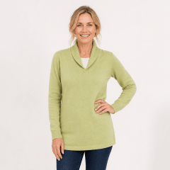 Sweater cuello chal mujer Carolina D890