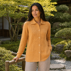 Chaleco cuello camisero mujer Sacón F1383