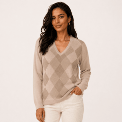 Sweater cuello V instarcia mujer Diana D1534