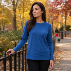 Sweater cuello redondo mujer Carolina D1309