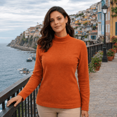 Sweater cuello alto mujer Bertha B424