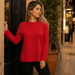Sweater cerrado cuello redondo Carolina B443