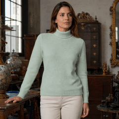 Sweater cuello subido corderito mujer Betty K75