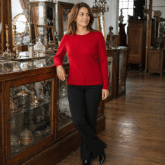 Sweater cuello redondo mujer Betty K123