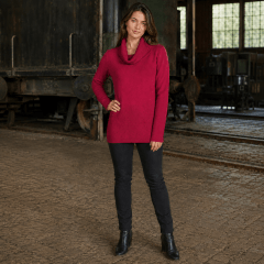 Sweater cuello subido holgado mujer Sacón D1662